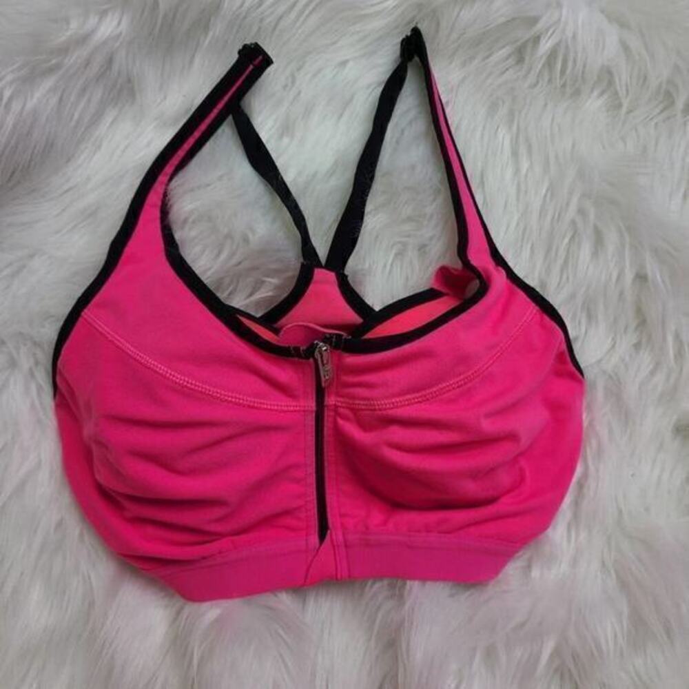 Victoria's Secret VSX Knockout Front-Close Sports Bra in Pink 32C‎